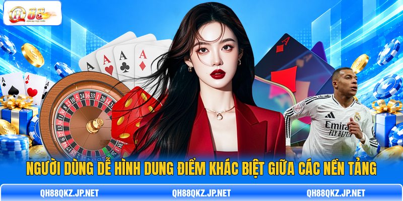 Người dùng dễ hình dung điểm khác biệt giữa các nền tảng